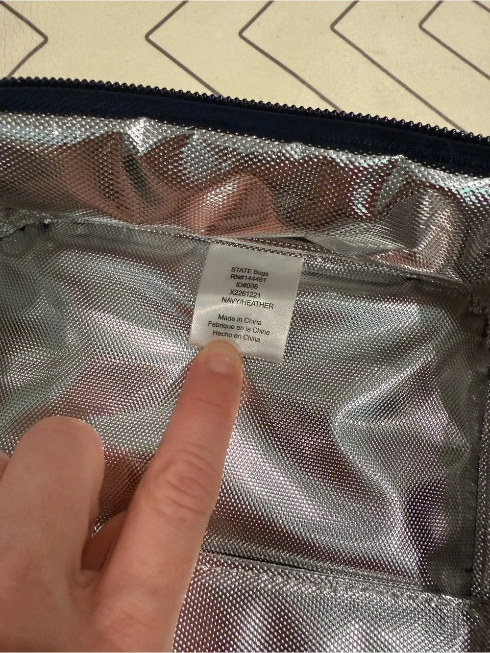 STATE blue zip